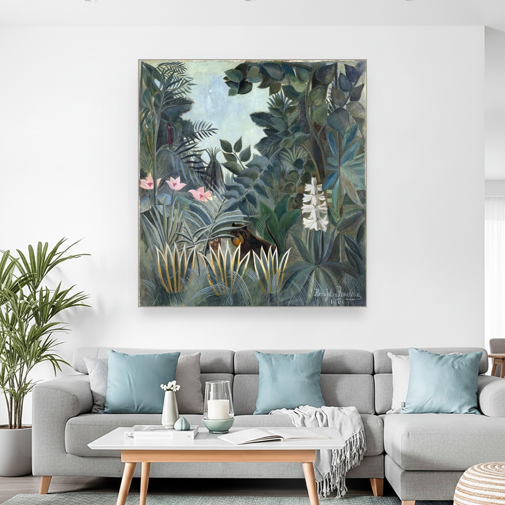 Ekvatorijalna džungla, Henri Rousseau, The Equatorial Jungle, slika na platnu 2 Ekvatorijalna džungla, Henri Rousseau, The Equatorial Jungle, slika na platnu - Slika 2