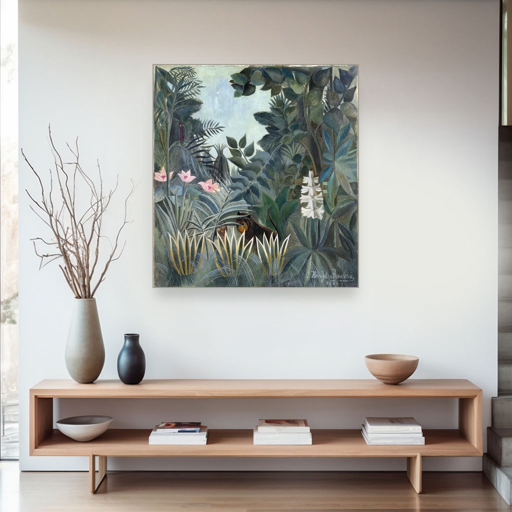 Ekvatorijalna džungla, Henri Rousseau, The Equatorial Jungle, slika na platnu 4 Ekvatorijalna džungla, Henri Rousseau, The Equatorial Jungle, slika na platnu - Slika 4