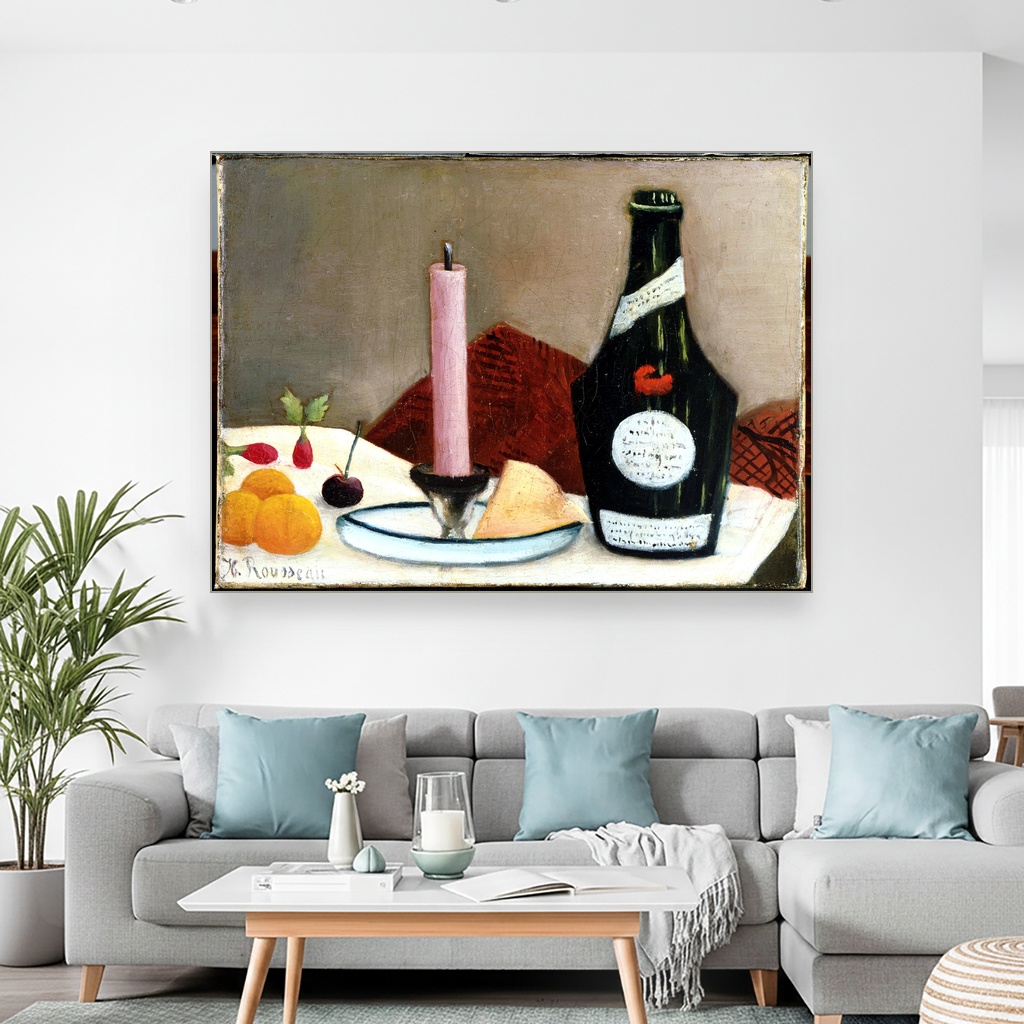 Roza sveća, Henri Russo, The Pink Candle, slika na platnu 2 Roza sveća, Henri Russo, The Pink Candle, slika na platnu - Slika 2