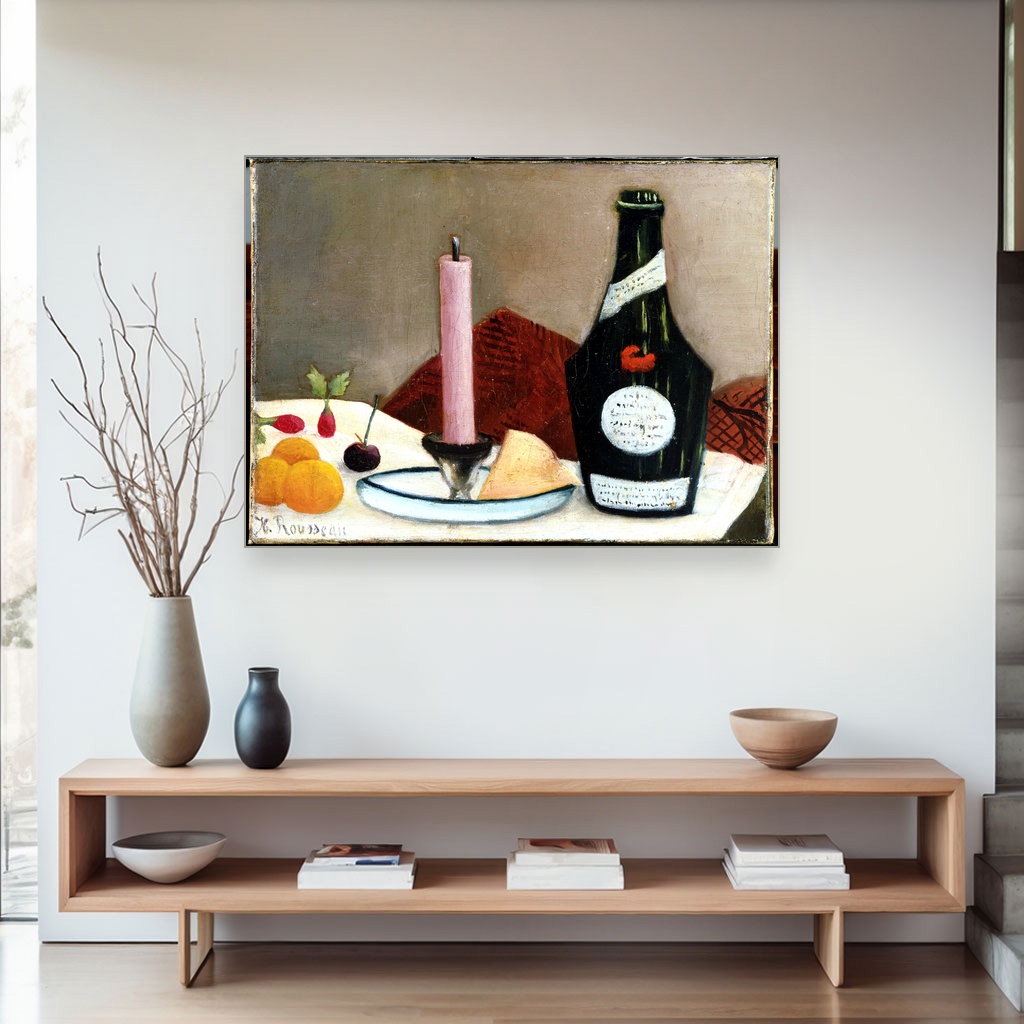 Roza sveća, Henri Russo, The Pink Candle, slika na platnu 4 Roza sveća, Henri Russo, The Pink Candle, slika na platnu - Slika 4