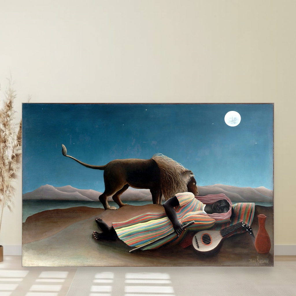 Spavajuća ciganka, Henri Rousseau, The Sleeping Gypsy, slika na platnu 1 Spavajuća ciganka, Henri Rousseau, The Sleeping Gypsy, slika na platnu