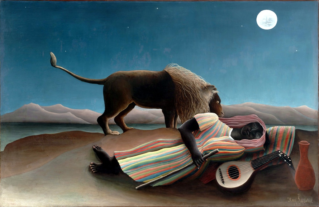 Spavajuća ciganka, Henri Rousseau, The Sleeping Gypsy, slika na platnu 8 Spavajuća ciganka, Henri Rousseau, The Sleeping Gypsy, slika na platnu - Slika 8