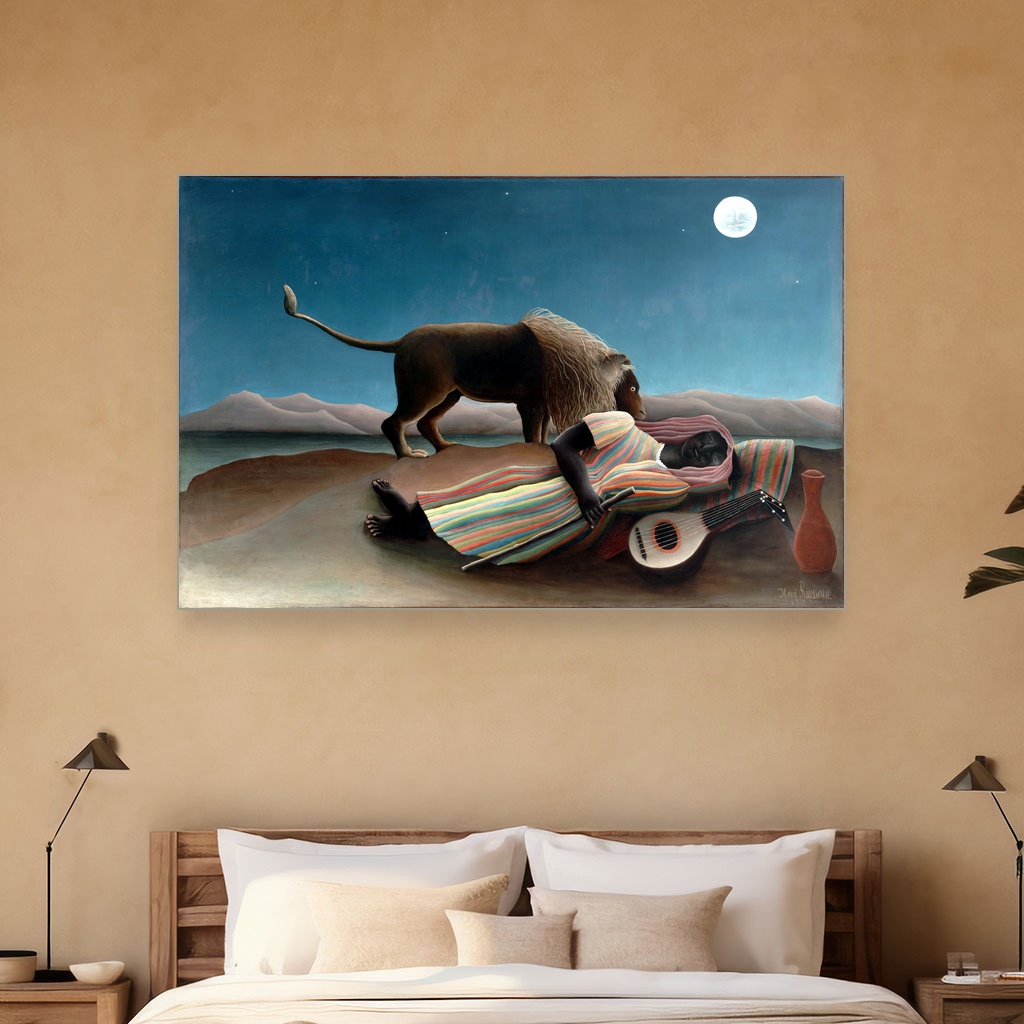 Spavajuća ciganka, Henri Rousseau, The Sleeping Gypsy, slika na platnu 5 Spavajuća ciganka, Henri Rousseau, The Sleeping Gypsy, slika na platnu - Slika 5