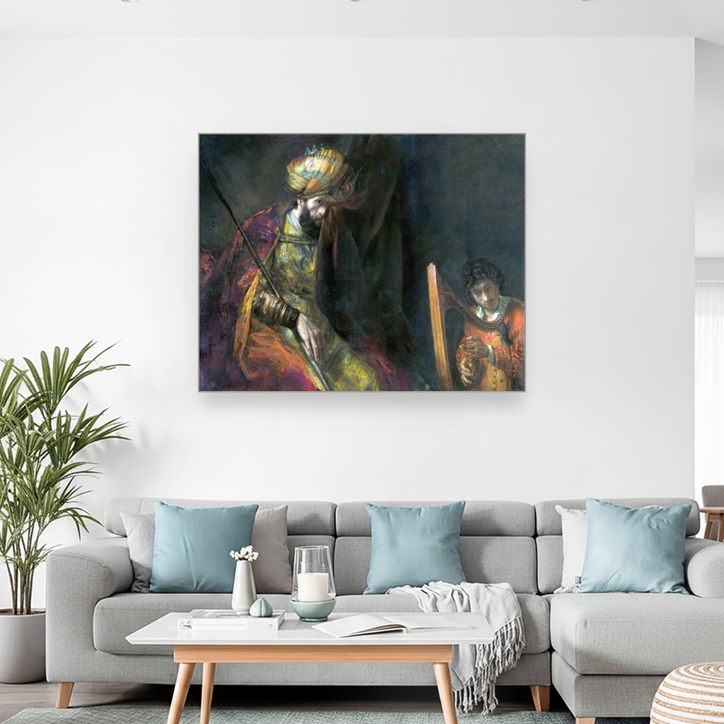 Saul i David, Rembrandt van Rijn, Saul and David, slika na platnu 2 Saul i David, Rembrandt van Rijn, Saul and David, slika na platnu - Slika 2