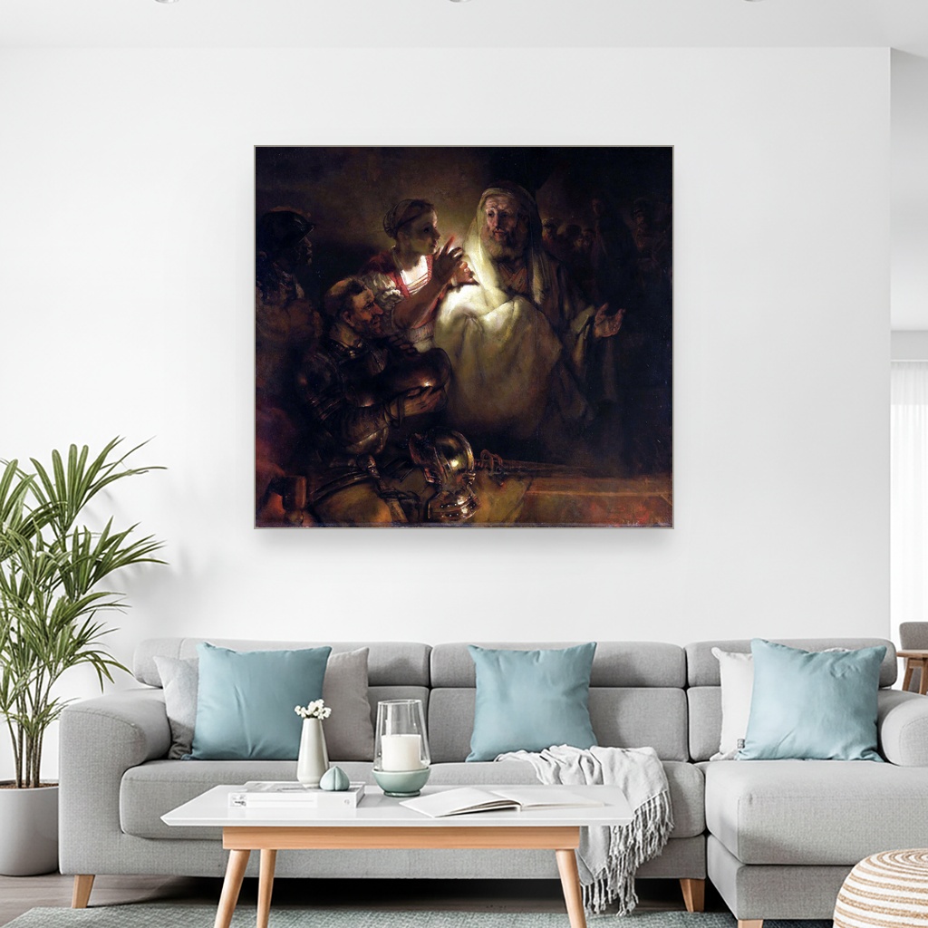 Poricanje svetog Petra, Rembrandt van Rijn, The Denial of St Peter, slika na platnu 2 Poricanje svetog Petra, Rembrandt van Rijn, The Denial of St Peter, slika na platnu - Slika 2