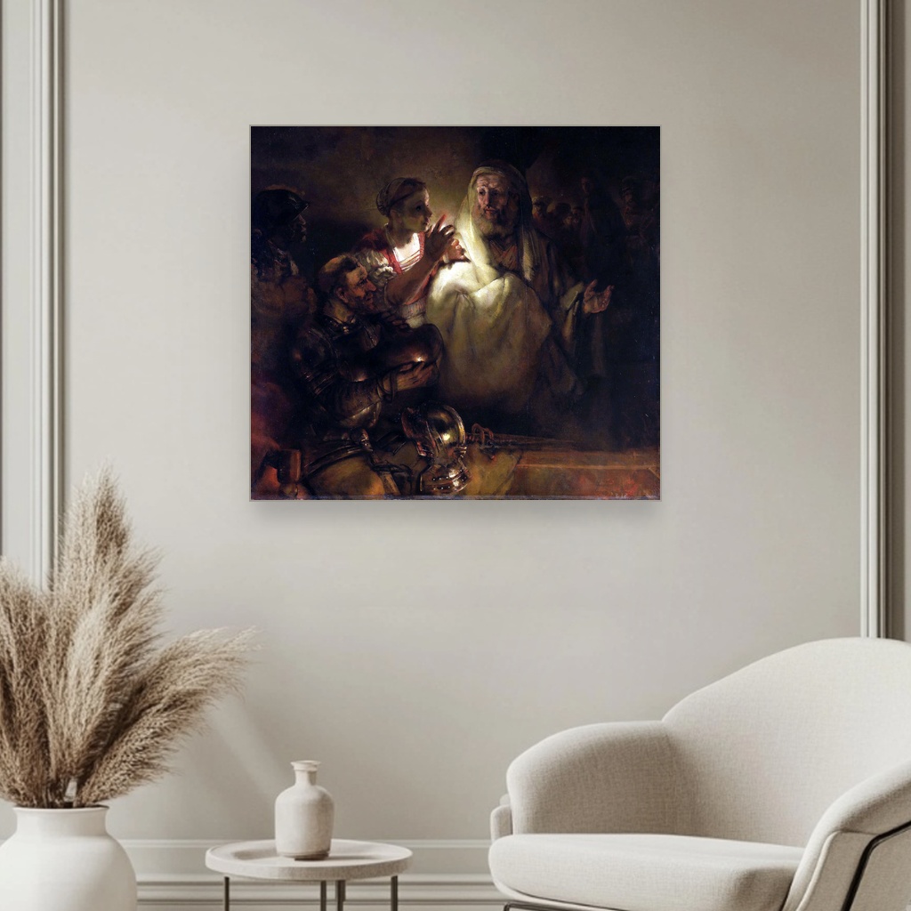 Poricanje svetog Petra, Rembrandt van Rijn, The Denial of St Peter, slika na platnu 3 Poricanje svetog Petra, Rembrandt van Rijn, The Denial of St Peter, slika na platnu - Slika 3