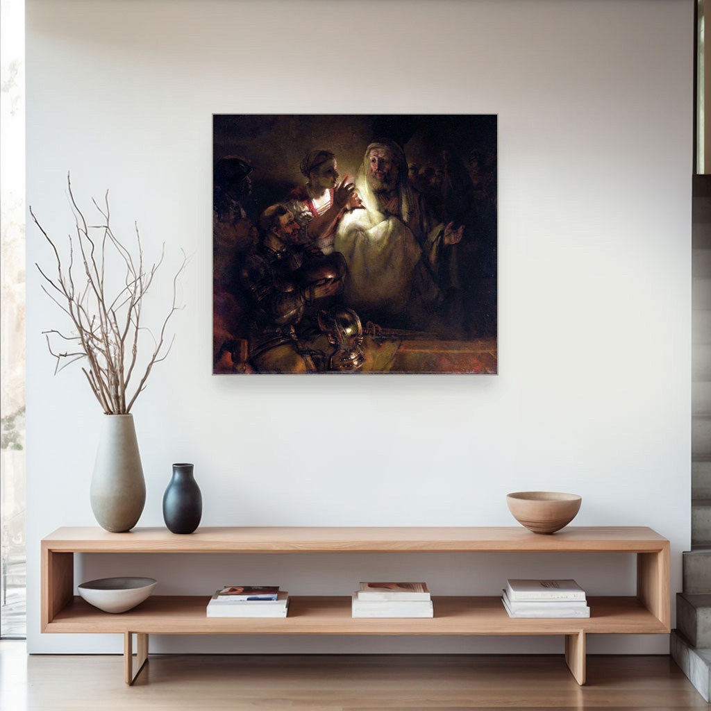 Poricanje svetog Petra, Rembrandt van Rijn, The Denial of St Peter, slika na platnu 4 Poricanje svetog Petra, Rembrandt van Rijn, The Denial of St Peter, slika na platnu - Slika 4