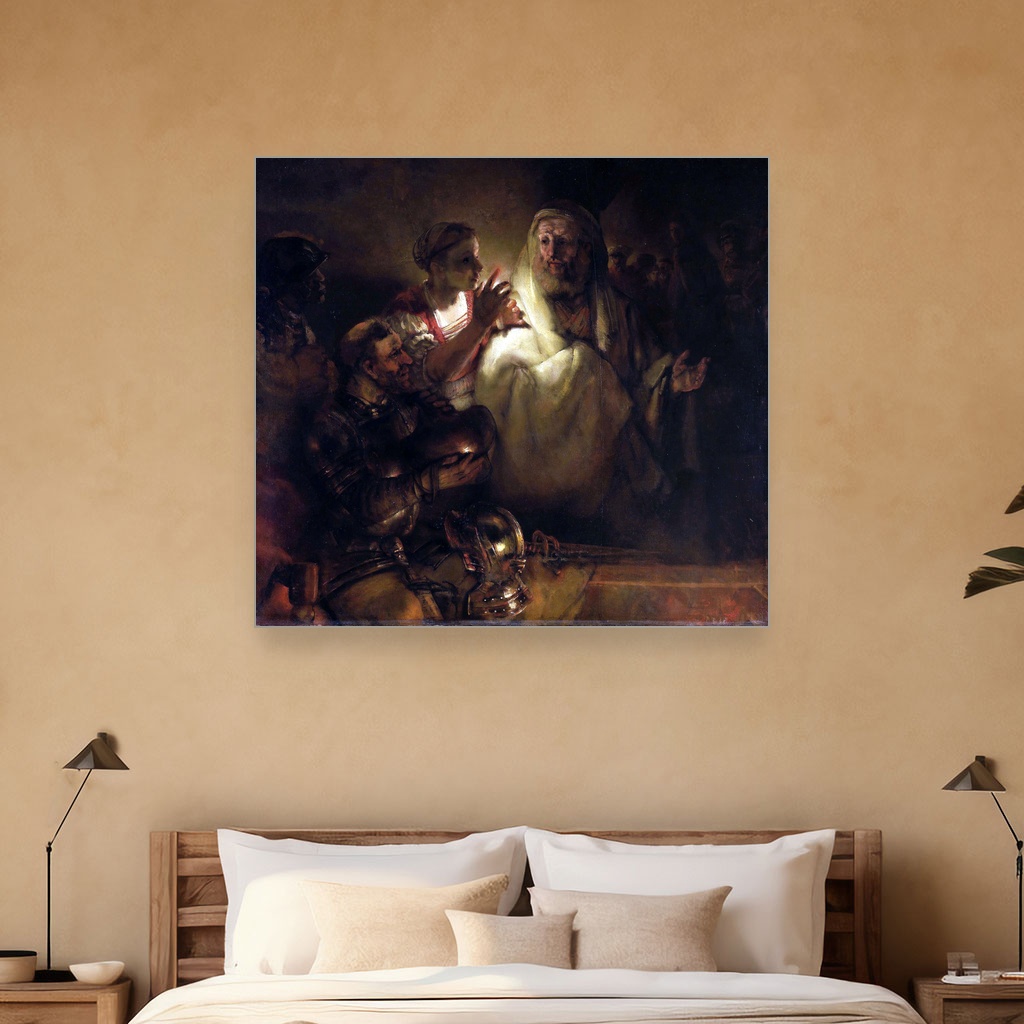 Poricanje svetog Petra, Rembrandt van Rijn, The Denial of St Peter, slika na platnu 5 Poricanje svetog Petra, Rembrandt van Rijn, The Denial of St Peter, slika na platnu - Slika 5