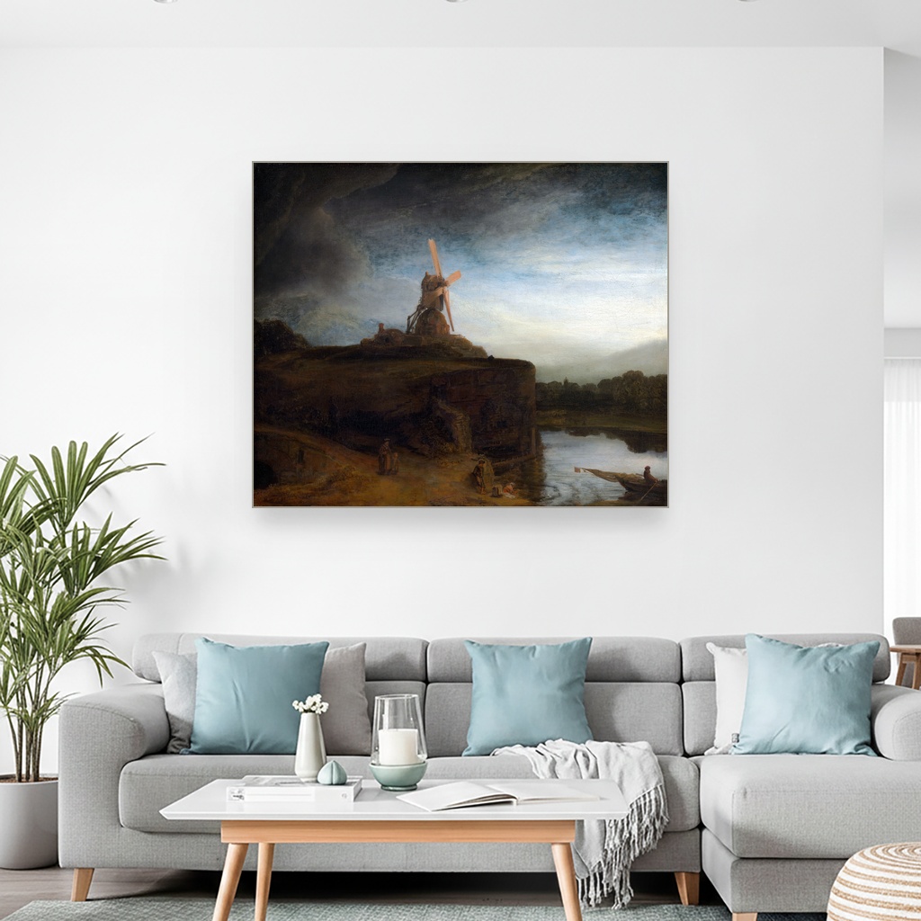 Mlin, Rembrandt van Rijn, The Mill, slika na platnu 2 Mlin, Rembrandt van Rijn, The Mill, slika na platnu - Slika 2