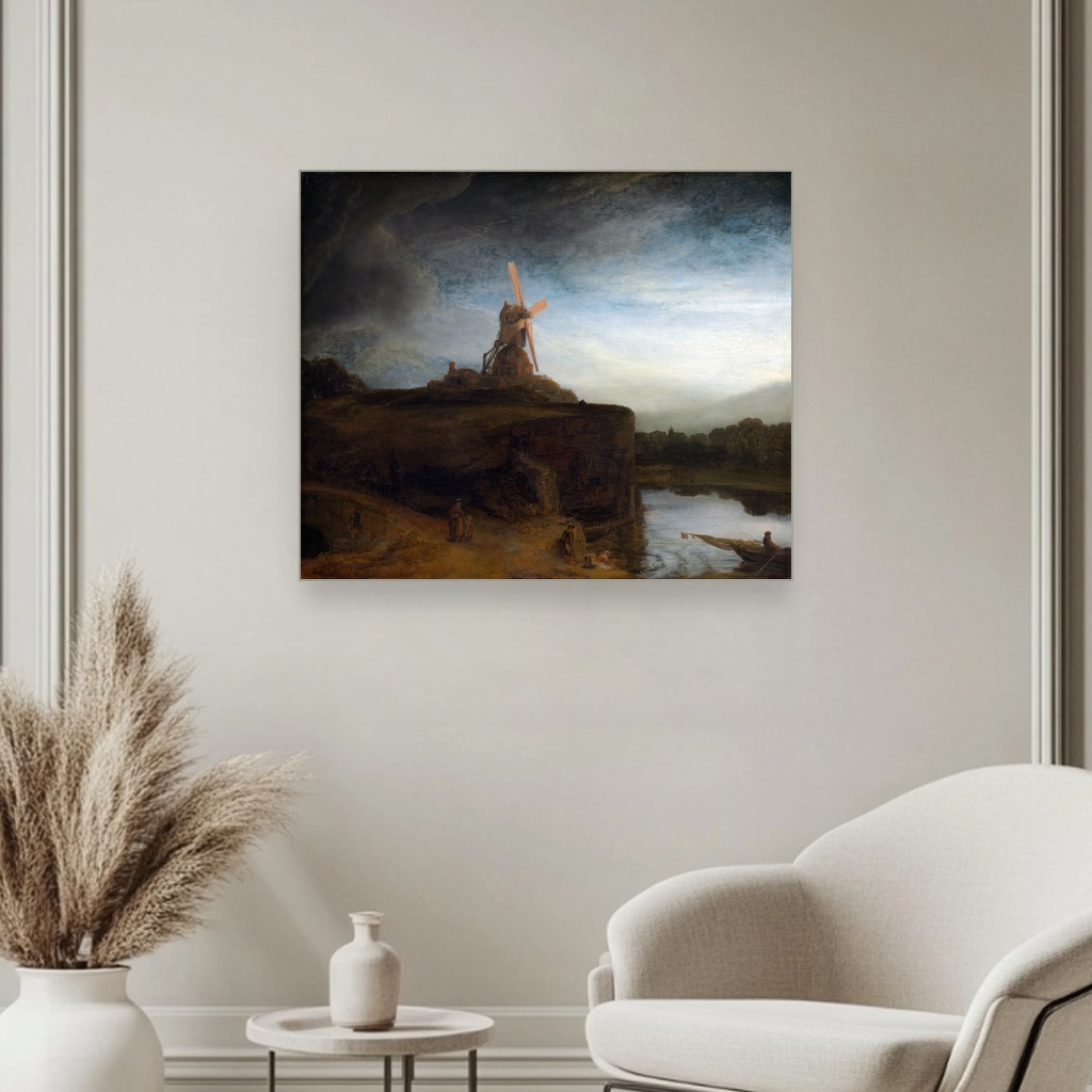 Mlin, Rembrandt van Rijn, The Mill, slika na platnu 3 Mlin, Rembrandt van Rijn, The Mill, slika na platnu - Slika 3