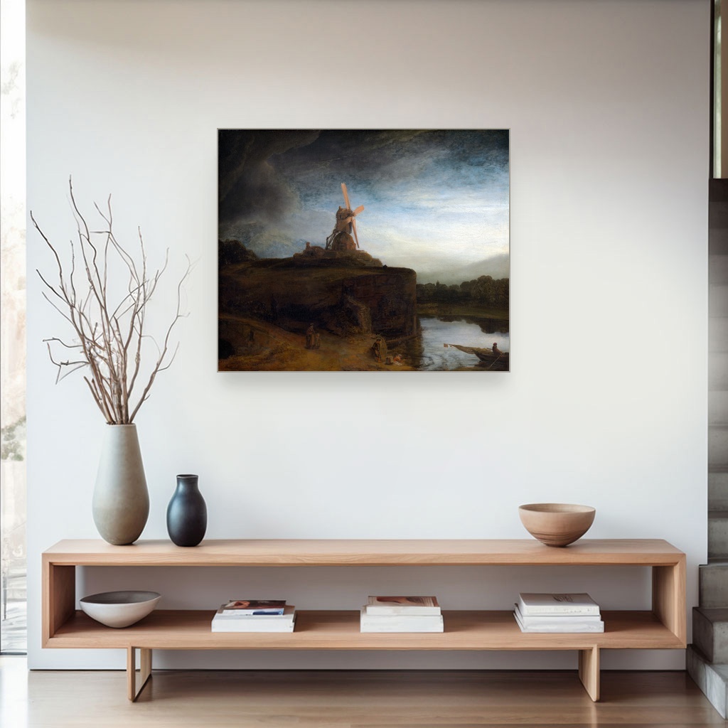 Mlin, Rembrandt van Rijn, The Mill, slika na platnu 4 Mlin, Rembrandt van Rijn, The Mill, slika na platnu - Slika 4