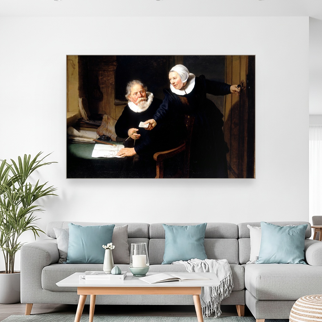 Brodograditelj i njegova supruga, Rembrandt van Rijn, The Shipbuilder and his Wife, slika na platnu 2 Brodograditelj i njegova supruga, Rembrandt van Rijn, The Shipbuilder and his Wife, slika na platnu - Slika 2