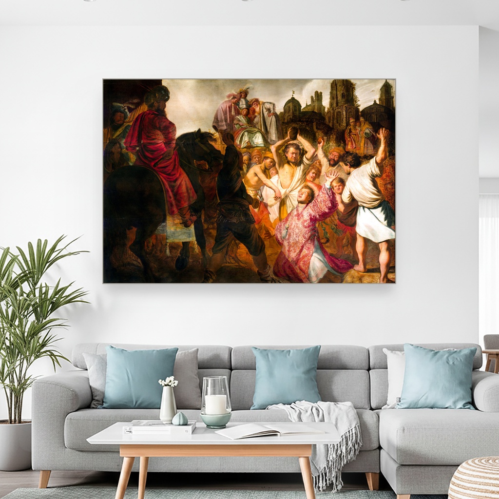 Kamenovanje svetog Stefana, Rembrandt van Rijn, The Stoning of Saint Stephen, slika na platnu 2 Kamenovanje svetog Stefana, Rembrandt van Rijn, The Stoning of Saint Stephen, slika na platnu - Slika 2