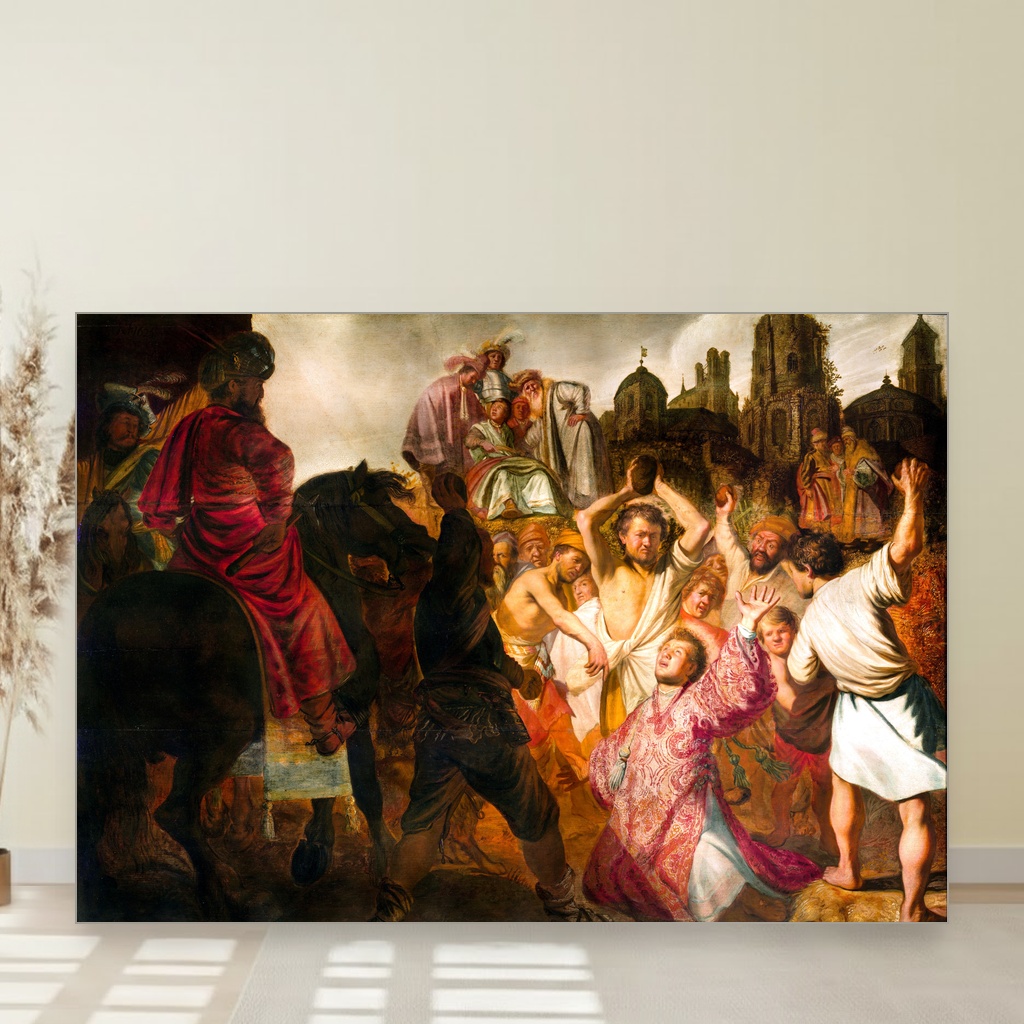 Kamenovanje svetog Stefana, Rembrandt van Rijn, The Stoning of Saint Stephen, slika na platnu 1 Kamenovanje svetog Stefana, Rembrandt van Rijn, The Stoning of Saint Stephen, slika na platnu