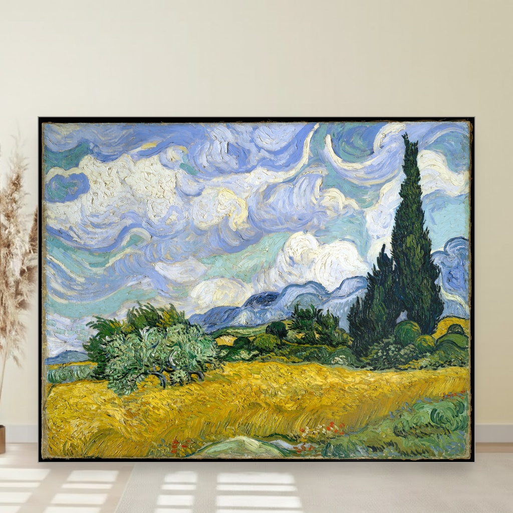 wheat field with cypresses vincent van gogh nas mockup 1 1